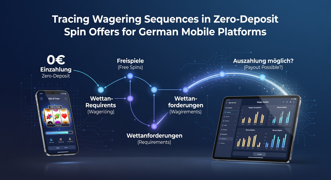 Mobile Oberfläche mit Verfolgung der Wettanforderungen bei Free Spins